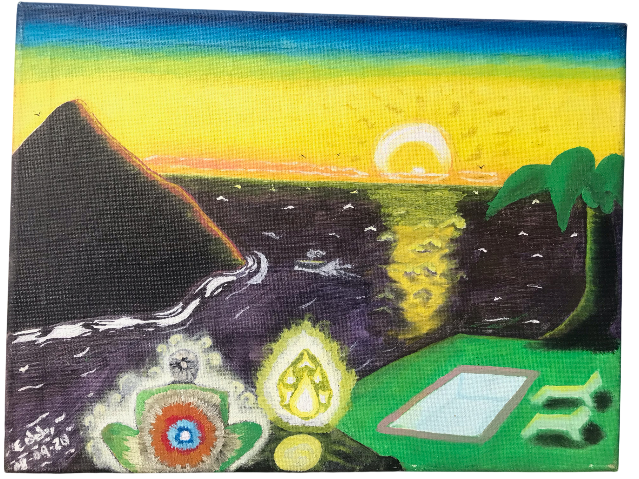 Pintura al Oleo Sobre Lienzo hecho a Mano. Inspired Dualidad