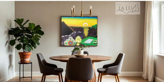 Pintura al Oleo Sobre Lienzo hecho a Mano.  Inspired Dualidad