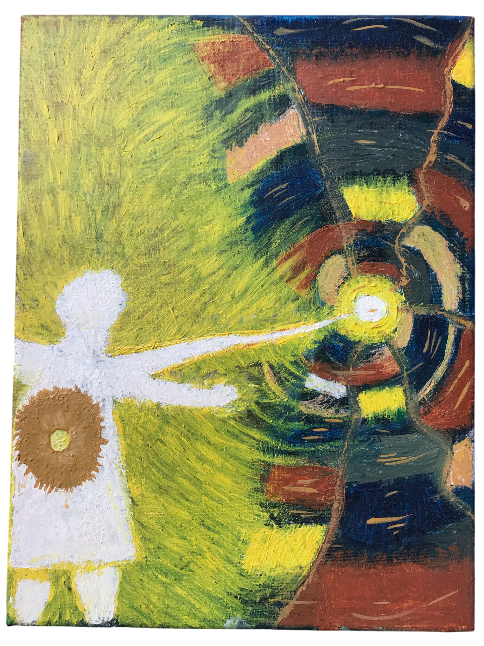 Pintura al oleo sobre lienzo - Emanación Luminosa Obra Única Original