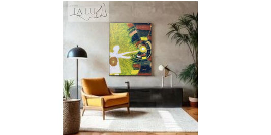 Pintura al oleo sobre lienzo - Emanación Luminosa Obra Única Original